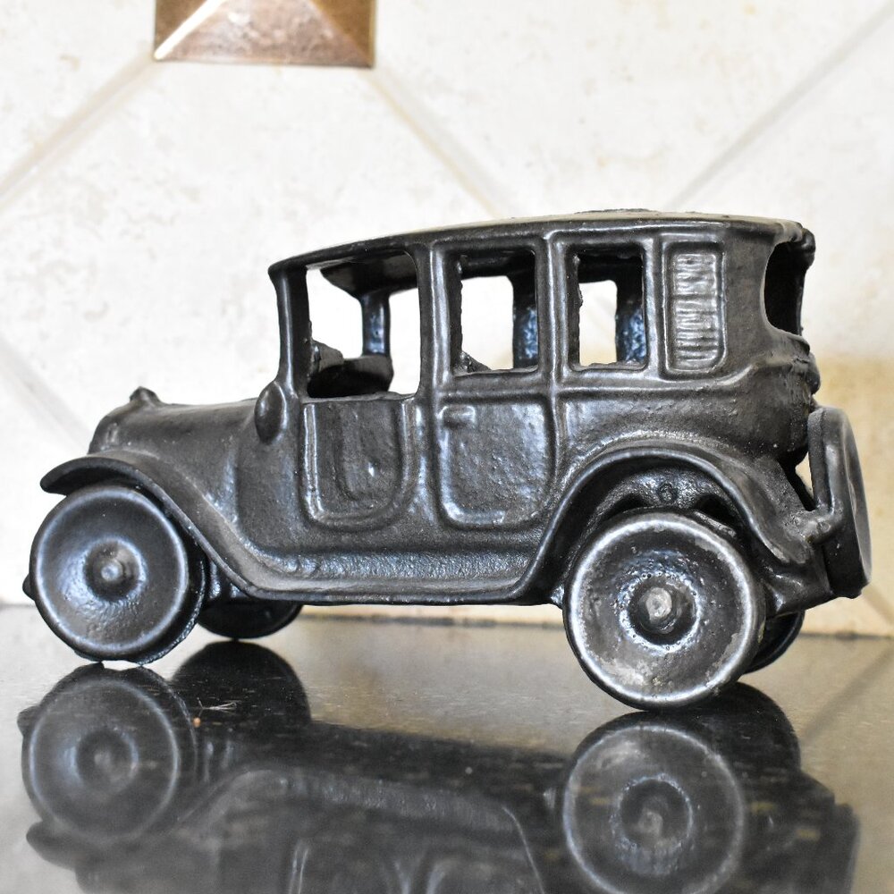 ANTIQUE Car Solid Bronze Rolling Wheels 3 Pounds